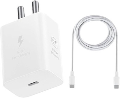 Sulania 45 W PD 3 A Wall Charger for Mobile with Detachable Cable(White, Cable Included)