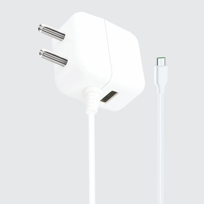 SIGNATIZE Quick Charge 3.4 A Wall Charger for Mobile with Detachable Cable(White, Cable Included)