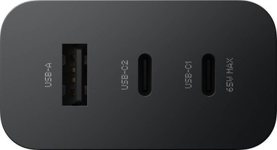 Kizzy 65 W Supercharge 6 A Wall Charger for Mobile(Black)