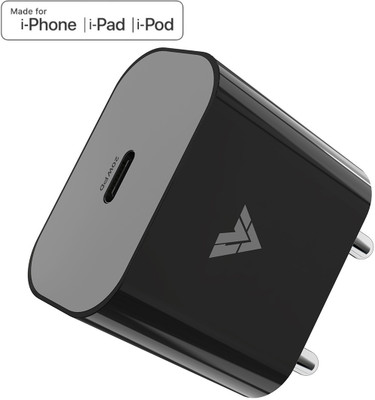 DR VAKU 20 W PD 3 A Wall Charger for Mobile(Black & Grey)
