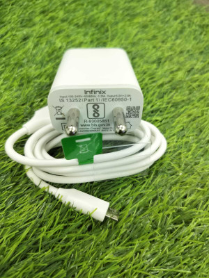 Infinix Power GaN 2 A Wall Charger for Mobile with Detachable Cable(White, Cable Included)