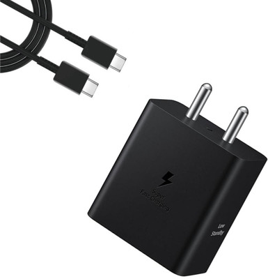 Avaxon 45 W PD 5 A Wall Charger for Mobile with Detachable Cable(Black, Cable Included)