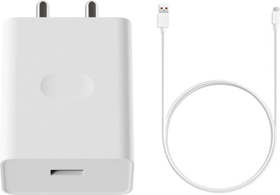 zapix 33 W SuperVOOC 6 A Wall Charger for Mobile with Detachable Cable(White, Cable Included)
