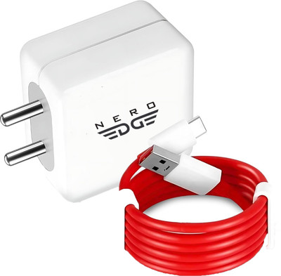 NeroEdge 80 W SuperVOOC 6 A Wall Charger for Mobile with Detachable Cable(White, Red, Cable Included)