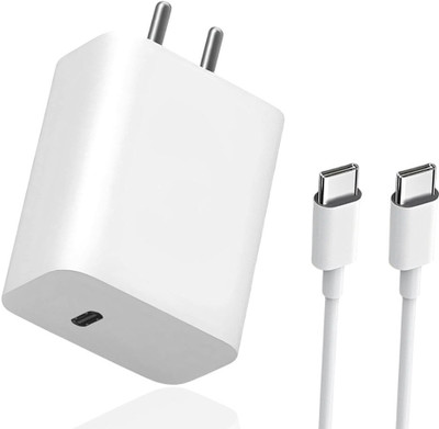 MAK 80 W Quick Charge 4 A Wall Charger for Mobile with Detachable Cable(White, Cable Included)