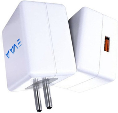 EVAAENTERPRISES 80 W SuperVOOC 6 A Wall Charger for Mobile with Detachable Cable(WHITE compatible with all android phones., Cable Included)