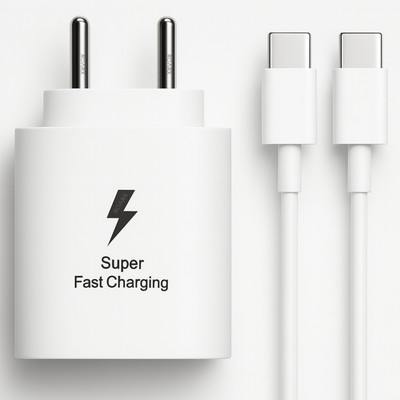 RoarX 25 W Quick Charge 3.1 A Wall Charger for Mobile with Detachable Cable(White)