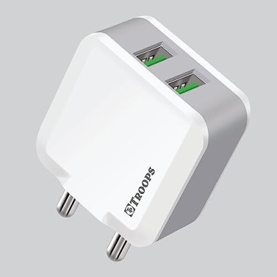 TP TROOPS Quick Charge 0.2 A Multi-pin Wall Charger for Mobile with Detachable Cable(White)