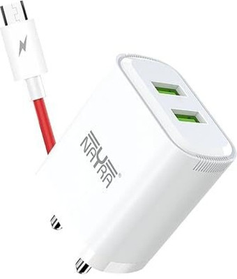 Nayra 25 W 3.6 A Wall Charger for Mobile with Detachable Cable(White, Cable Included)