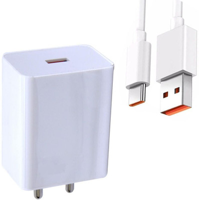 Avaxon 67 W SonicCharge 6 A Wall Charger for Mobile with Detachable Cable(Compatible for redmi 15 Series, White, Cable Included)