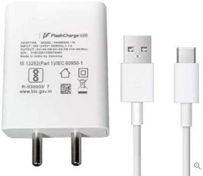 Avaxon 44 W 4 A Mobile Charger with Detachable Cable(White, Cable Included)