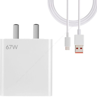 ryumux 67 W SuperVOOC 6 A Wall Charger for Mobile with Detachable Cable(67W Charging Adapter With Type C Charging Cable. Super fast charging up to 67W, Cable Included)