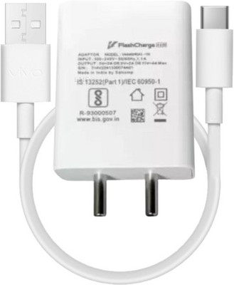 AVEVOUR ORIGINAL 44 W 4 A Wall Charger for Mobile with Detachable Cable(White -Compatible for vivo Vivo V21 5G,X60,X70, Cable Included)