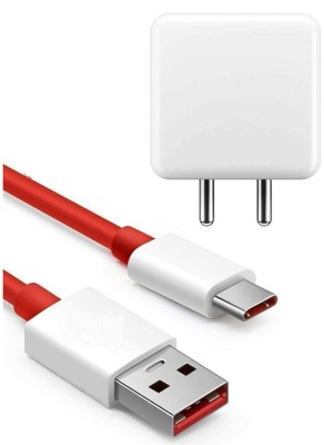 CASVO 65 W SuperVOOC 4.2 A Mobile Charger with Detachable Cable(White & Red, Cable Included)