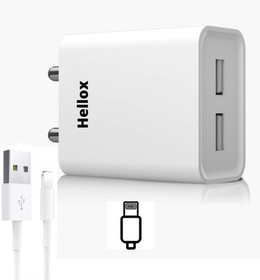 HelloX 12 W 2.4 A Wall Charger for Mobile with Detachable Cable(White, Cable Included)