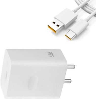 Avaxon 45 W SuperVOOC 5 A Wall Charger for Mobile with Detachable Cable(White, Cable Included)