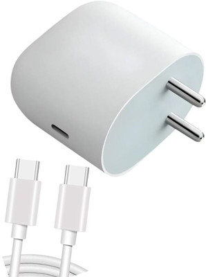 ryumux 45 W PD 5 A Wall Charger for Mobile with Detachable Cable(White, Cable Included)