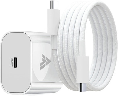 DR VAKU 20 W PD Wall Charger for Mobile with Detachable Cable(White, Cable Included)