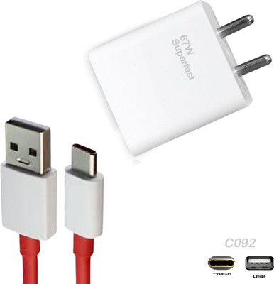 otricx 67 W SonicCharge 4.8 A Wall Charger for Mobile with Detachable Cable(Red, Cable Included)