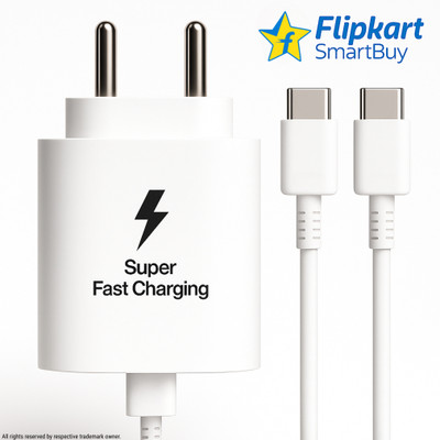 Flipkart SmartBuy 25 W Quick Charge 3.1 A Wall Charger for Mobile with Detachable Cable(White, Cable Included)