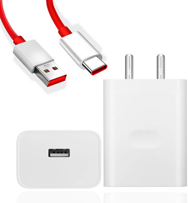 MAK 100 W SuperVOOC 5 A Wall Charger for Mobile with Detachable Cable(White, Cable Included)