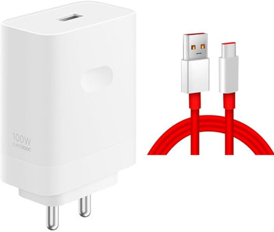 RYIK 100 W SuperVOOC 9 A Wall Charger for Mobile with Detachable Cable(Compatible with one plus 10T,10R, 10 Pro, 9 Pro,Fold Pad, 11 Pro, 11R, Cable Included)