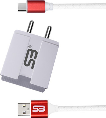 SB 12 W 3.4 A Wall Charger for Mobile with Detachable Cable(White, Cable Included)