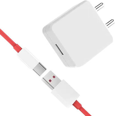 Tiagun 65 W SuperVOOC 6 A Wall Charger for Mobile with Detachable Cable(Red, Cable Included)