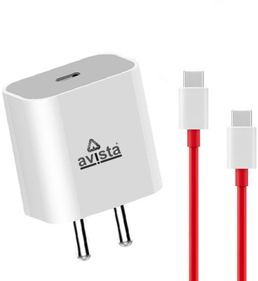 Avista 20 W PD 4 A Wall Charger for Mobile with Detachable Cable(White, Cable Included)
