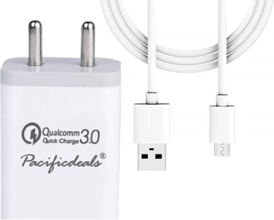 Pacificdeals 18 W Qualcomm 3.0 3 A Mobile Charger with Detachable Cable(Xiaomi Mi 3, Xiaomi Redmi 4A, Xiaomi Redmi Note 5 Pro, Cable Included)