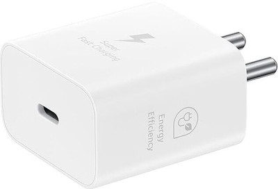MARS 25 W Supercharge 3.1 A Wall Charger for Mobile(White, 25W Super Fast Charging For Samsung)