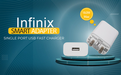 Infinix 18 W Quick Charge 2 A Wall Charger for Mobile(White)