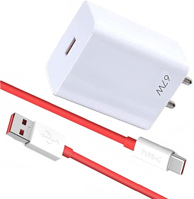 ultraRAP 67 W SuperVOOC 6 A Wall Charger for Mobile with Detachable Cable(White, Red, Cable Included)