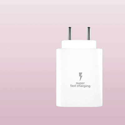 gophone 25 W PD 3 A Wall Charger for Mobile(White Universal Super Fast Adapter | 25W USB-C Wall Charger | All Smartphones)
