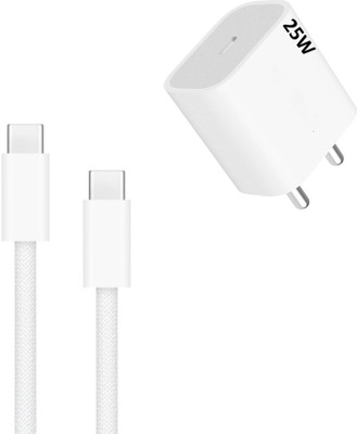 EYNK 25 W PPS 3.1 A Wall Charger for Mobile with Detachable Cable(White, Cable Included)