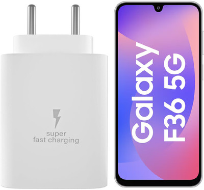 Sthetik 25 W Quick Charge 3 A Wall Charger for Mobile(White, Superfast Charging Adapter for Galaxy F36 5G)