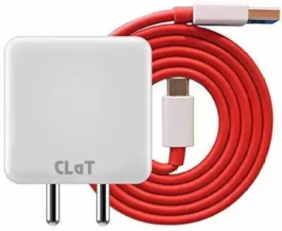 CLAT 35 W SuperVOOC 4 A Wall Charger for Mobile with Detachable Cable(White, Cable Included)