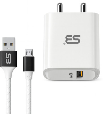 SB 18 W 3.4 A Wall Charger for Mobile with Detachable Cable(White, Cable Included)