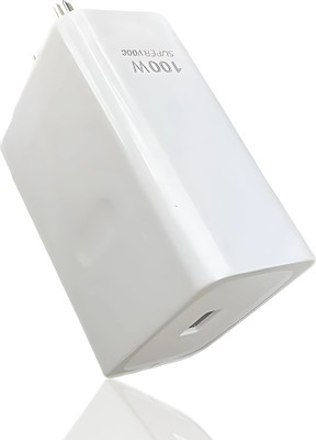 MAK 100 W SuperVOOC 9 A Wall Charger for Mobile(White)