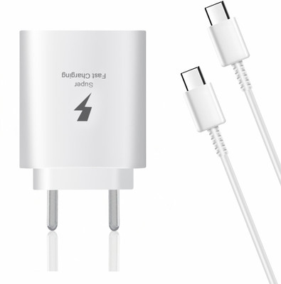 MAK 25 W PD 3 A Wall Charger for Mobile with Detachable Cable(White, Cable Included)