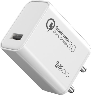 Walta Elite 18 W Qualcomm 3.0 2 A Wall Charger for Mobile with Detachable Cable(White, Cable Included)