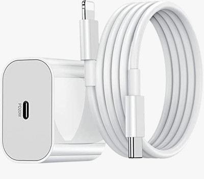 KOTSUN DEFINITION OF POWER 20 W PD 3 A Wall Charger for Mobile with Detachable Cable(White, Cable Included)