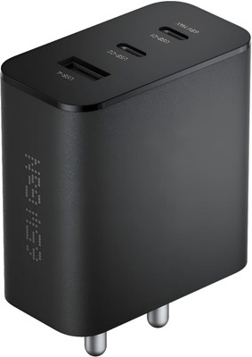 WEFIXALL 65 W 3 A Wall Charger for Mobile(Black)
