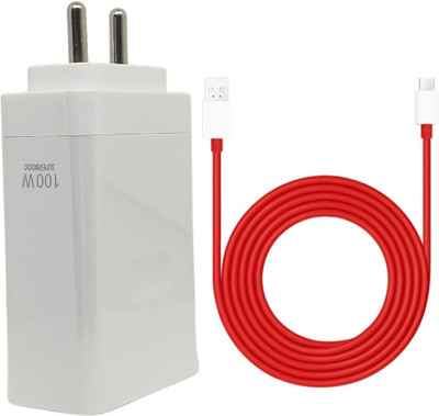 CHARG-X 100 W VOOC 9 A Wall Charger for Mobile with Detachable Cable(White, Cable Included)