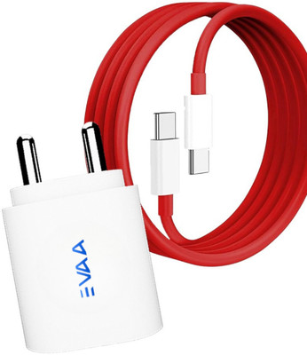 EVAAENTERPRISES 45 W SuperVOOC 6 A Wall Charger for Mobile with Detachable Cable(White, Cable Included)
