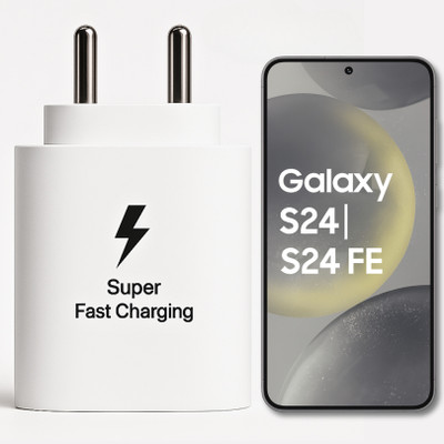 RoarX 25 W PD 3 A Wall Charger for Mobile(White, 25W Superfast Charger For Samsung Galaxy S24 5G Fast Charger Adapter)