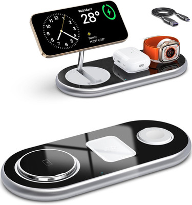 ZITRONIX 3 in 1 Charging Station Folding Arm Design Slim Charging Pad