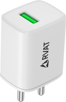 RVAT 18 W Quick Charge 3.1 A Wall Charger for Mobile with Detachable Cable(White)