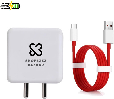 Shopezzz Bazaar SuperVOOC 6 A Wall Charger for Mobile with Detachable Cable(Multicolor, Cable Included)