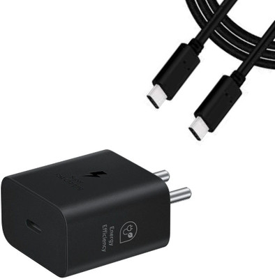 Avaxon 25 W PD 3 A Wall Charger for Mobile with Detachable Cable(Black, Cable Included)